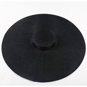 नई महिला ब्राइडल हेपसन रेट्रो डिजाइन हस्तनिर्मित डिय बड़े फासीनेटर सामान सामग्री नकल लिनन हेटस्टैंड - Product Image 6