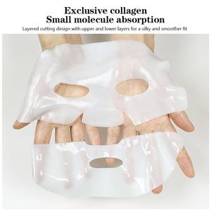 Mascarilla Facial <span class=keywords><strong>de</strong></span> Hidrogel con Colágeno Bio, Vitamina C y Centella Asiática, Reafirmante, Antienvejecimiento, Hidratante, con Ácido Hialurónico, para Todo Tipo <span class=keywords><strong>de</strong></span> Piel, Coreana - Product Image 3