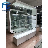 Comptoir moderne magasin médical dernière conception de support de pharmacie vitrine en verre étagères de pharmacie à vendre