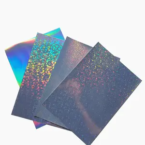 Papier holographique A4 autocollant en vinyle imprimable imperméable pour imprimante laser à jet d'encre