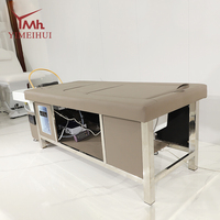 Fauteuil de lavage de cheveux de salon avec bac à shampoing, lit de pédicure électrique relevable, lit de spa japonais pour la tête avec moxibustion