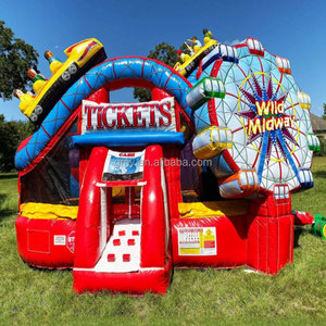 GMY Gonflables Personnalisé Carnaval Parc Gonflable Fun City Hupfburg Gonflable <span class=keywords><strong>Junior</strong></span> Bounce House Slide Amusement Park - Product Image 1