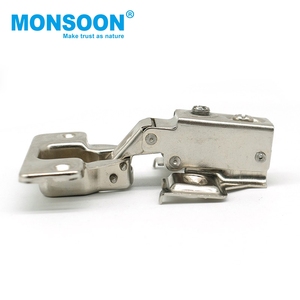 Bisagras de brazo corto ocultas de cierre suave para puertas de armario de cocina, de acero hidráulico con bisagra especial para estructuras de armarios y muebles - Product Image 2