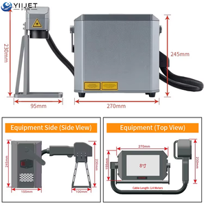 新型手持式光纤激光打印机，用于金属管打标、文字、徽标、图标、二维码、条形码、DXF、计数器打印 - Product Image 6