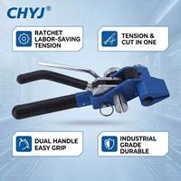 Pince manuelle industrielle CHYJ en acier inoxydable pour la fixation et la coupe de colliers de serrage métalliques – Conception durable