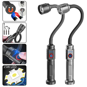 Từ LED <span class=keywords><strong>360</strong></span> ° Xoay Đèn Đầu Đèn Pin Hợp Kim Nhôm Có Thể Sạc Lại Làm Việc Torch Kiểm Tra Ngoài Trời Nhà Để Xe Cắm Trại Đèn - Product Image 1