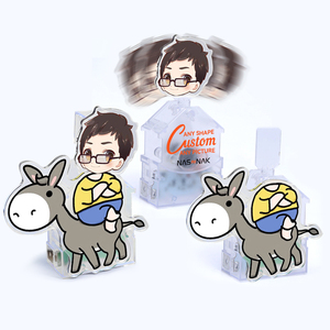 Balançoire de voiture en acrylique créative personnalisée en gros décoration innovante bricolage mariage noël <span class=keywords><strong>couple</strong></span> avatar artisanat en plastique innovant - Product Image 4