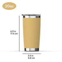 Mug isotherme classique Hong Ling en acier inoxydable à double paroi, tasse à café froid 12 heures, vente en gros personnalisée