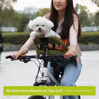 Remorque de vélo pour chien Panier de vélo réglable pliable écologique de luxe avec charge maximale de 12.5kg pour les promenades à vélo pour chiens et animaux de compagnie