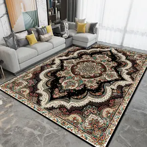 Karpet coklat karpet motif gaya Persia