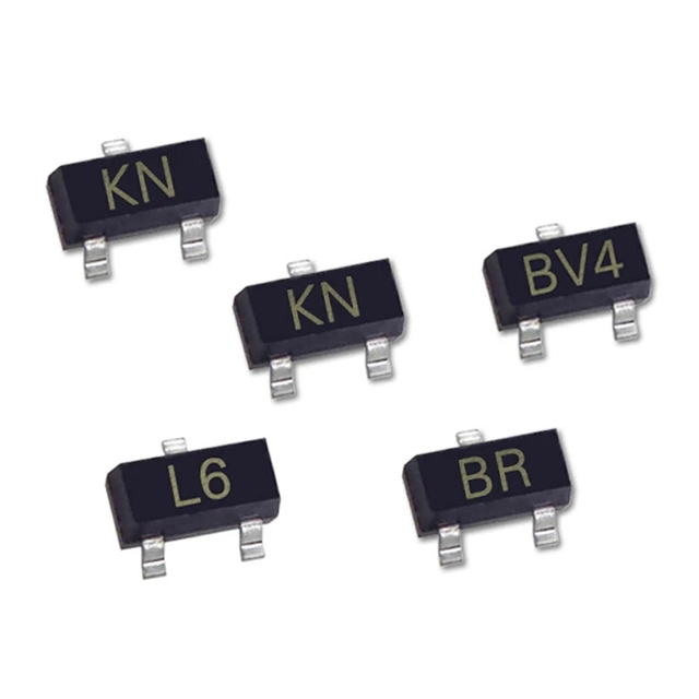 SMD, NPN transistor 2SB624 BV4 2SC945 CR 2SA1037 FR 2SA812 M6 2SC1623 L6 2SC2412 BR 2SC1815 HF SOT-23 IC