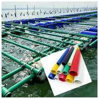 Tubos de Fibra de Vidrio FRP Marinos para Cultivo de Algas, Postes de Soporte para Acuicultura de Ostras, Protección UV, Alta Resistencia, Ligeros