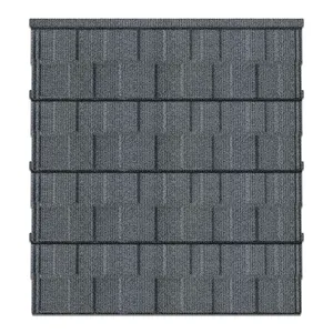 Free sample low price flat roofing tile turkey lightweight ukraine stone coated metal shingles sheet