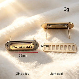 Fashion Custom Metal Brand <b>Name</b> <b>Plates</b> Accept Custom Artwork Sew-on Metal Logo Tags Private Label Metal Emblems for Apparel and - Product Image 3