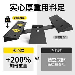 Road Friend Solid Rubber Ramp Mat 4-15cm Height Car Loading Incline Pad <b>Step</b> Plate - Product Image 4