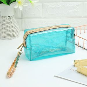 Wholesale Price Newly Style Large Capacity <b>Transparent</b> Laser PVC Handheld Storage <b>Makeup</b> <b>Bag</b> - Product Image 4
