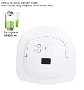 Lampe à ongles <span class=keywords><strong>UV</strong></span> LED portable Jinyi S18 60W, batterie au lithium bon marché, recharge sans fil, photothérapie, 33 pièces, CE RoHS - Product Image 4