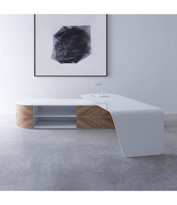 Muebles de oficina italianos de piedra artificial de diseño de obra maestra de marca - Product Image 4