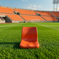 Sièges de stade en HDPE durables, confortables, écologiques et stabilisés aux UV, avec dossier haut, pour les terrains de sport intérieurs/extérieurs