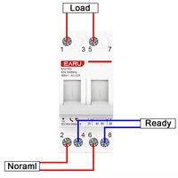 EARU 40A 63A AC400V 50/60Hz Commutateur de transfert manuel modulaire MTS à double alimentation, interrupteur de déconnexion, disjoncteur EA219G