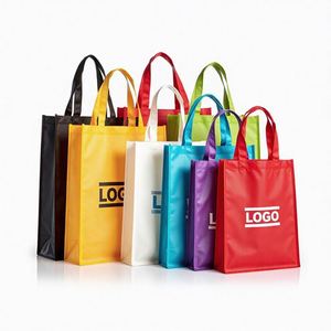 Bolsas Ecológicas Promocionales Reciclables, Laminadas, No Tejidas, con Impresión de Logotipo, Diferentes Tamaños, Bolsa de Compras Reutilizable con Logotipo Personalizado - Product Image 1