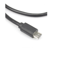 Cable USB 2.0 Micro USB Macho en Ángulo Izquierdo a Micro USB Macho Recto con Blindaje Trenzado para Uso en Computadoras