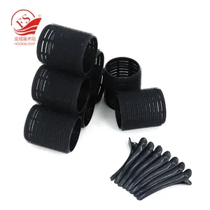New Fashion Hair Curler Black Customized Roller Size and Clip Hair Roller Set