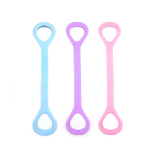 Figure Eight Resistance <b>Band</b> Silicone Portable Back Stretching Rope For Women Home Fitness <b>Exercise</b> Equipment - Product Image 5