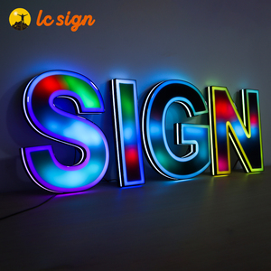 LC Sign Custom Frontlit Illuminated Letter Sign, <strong>Led</strong> Letter Rgb Light Waterproof Outdoor 3d Advertising Sign Custom <strong>Led</strong> - Product Image 4