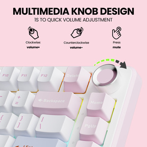 EWEADN GS75 75% personalizado pequeño portátil inalámbrico de baja latencia Teclado mecánico para juegos y oficina para Windows portátil - Product Image 6