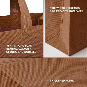 <span class=keywords><strong>Sac</strong></span> de courses écologique en non-tissé avec logo personnalisé imprimé, thermosoudé ou cousu, réutilisable - Product Image 4