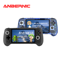 Console portable Anbernic Android 13 Halljoystick RG556, écran OLED 1920*1080, jeux vidéo rétro PS2 PSP pour cadeaux