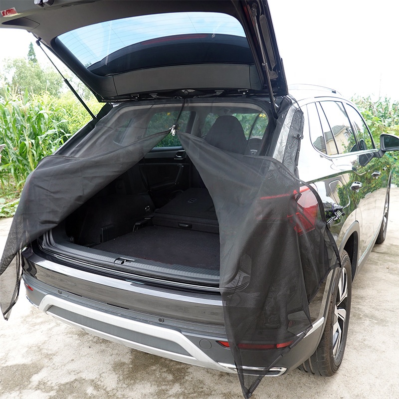 Car Tailgate Mosquito Net Sunshade Screen Magnetic Anti-Flying Net for SUV MPV Camping