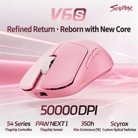 Souris de jeu sans fil ultra-légère SCYROX V6S, souris optique PAW3950, taux de polling 8K, souris pour joueurs professionnels de FPS