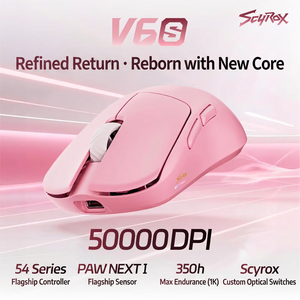 <span class=keywords><strong>Souris</strong></span> de jeu <span class=keywords><strong>sans</strong></span> <span class=keywords><strong>fil</strong></span> ultra-légère SCYROX V6S, <span class=keywords><strong>souris</strong></span> optique PAW3950, taux de polling 8K, <span class=keywords><strong>souris</strong></span> pour joueurs professionnels de FPS - Product Image 2