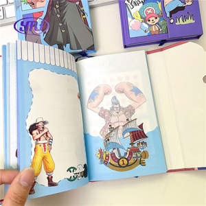 Một pieced trang màu Tri gấp máy tính xách tay Mũ Rơm Luffy Zoro Tạp Chí Memo Nhật Ký cho Anime chủ đề với thiết kế di động - Product Image 3