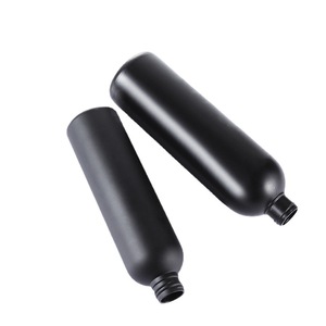 Sanle <b>Plastic</b> <b>Bottles</b> 240ml 360ml Black <b>Empty</b> Cosmetic <b>Bottles</b> for Shampoo Conditioner - Product Image 5