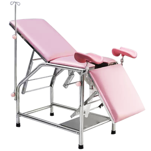 Sofá de examen manual recubierto de acero para <span class=keywords><strong>obstetricia</strong></span> <span class=keywords><strong>y</strong></span> ginecología Cama de hospital con mesa de tratamiento manual - Product Image 5