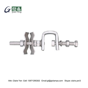 Sambungan tiang listrik baja dan penjepit timbal bawah karet - Product Image 5