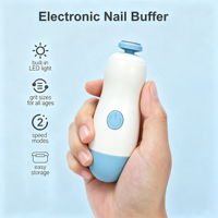 Kit de coupe-ongles électrique et polisseuse pour bébé et tout-petit, en ABS, alimenté par USB, durable, pour la soin des ongles de la mère et du bébé