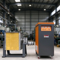 Fourneau de fusion à induction à moyenne fréquence, machine de fusion des métaux pour la fusion du cuivre, du fer et de l'acier, utilisation en laboratoire et industrielle