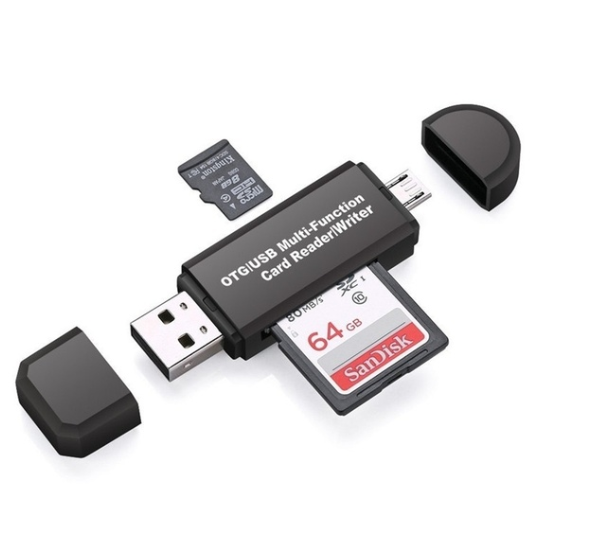 New 2026 Drop Shipping USB 3.0 Micro USB OTG Adapter Type C Card Reader/Writer SD TF Flash Drive CE Certified Stock 1-Year