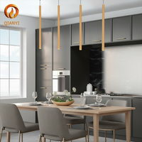 Lustre LED moderne sur mesure pour salle à manger et chambre à coucher, suspension de luxe en aluminium, luminaire décoratif pour plafond, idéal pour projets résidentiels