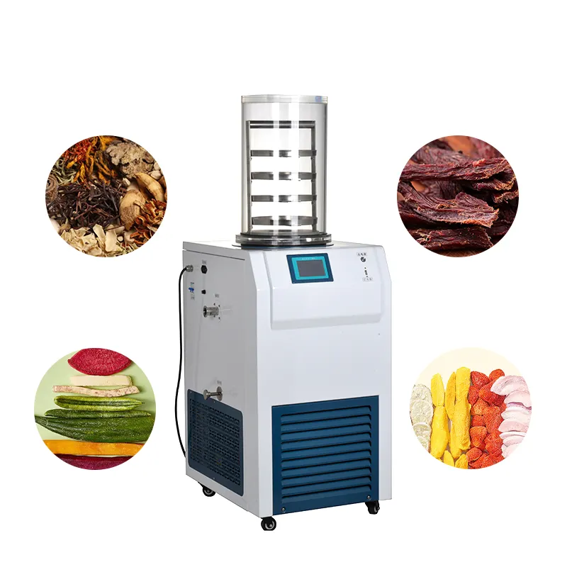 家庭用実験室で使用された小型凍結乾燥機果物食品野菜凍結乾燥機