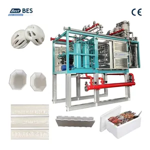 Máquina de molde de concreto para painel de parede, bandeja de sementes e cornija decorativa, totalmente automática, embalagem EPS para fabricação de eletrodomésticos