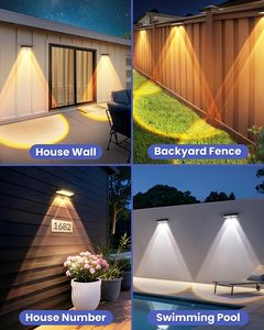 10 Pack Patent <strong>Solar</strong> Fence <strong>Lights</strong> IP65 Waterproof <strong>Solar</strong> LED <strong>Deck</strong> <strong>Lights</strong> <strong>for</strong> Backyard Patio Railing Pool Stair - Product Image 4