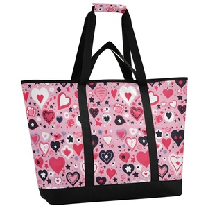 Custom logo Portable Lunch Bag Food Thermal Tote Shopping Lunch Cooler Bag Insulated Picnic Bag with Strap - Product Image 2