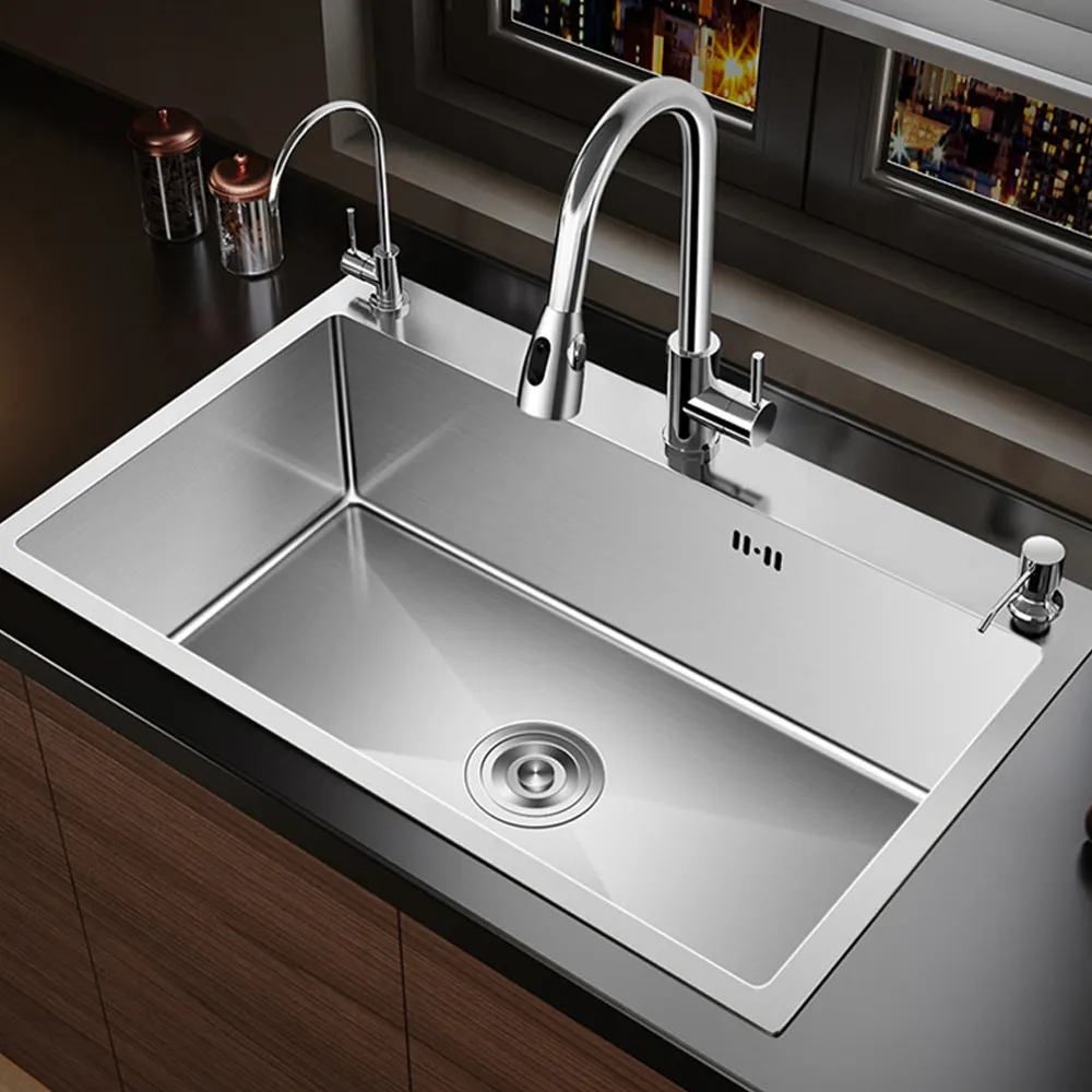 Rectangular 304 Bowl Undermount Stainless Steel Smart Multifunction Kitchen Sink