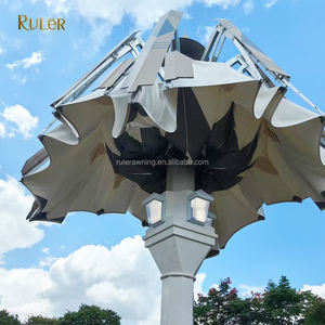 Grand <span class=keywords><strong>parasol</strong></span> commercial de parc de station de vacances d'hôtel allumant le parapluie électrique géant extérieur de refroidissement - Product Image 1