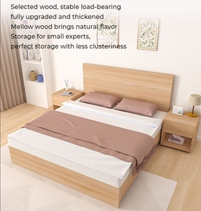 Ensemble de meubles de chambre d'hôtel économique Holiday Inn – Cadre de lit portable et personnalisable en panneaux de mélamine de bois moderne pour auberge de jeunesse - Product Image 5